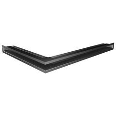 Вентиляционная решетка для камина угловая права SAVEN Loft Angle 60х800х600 графитовая