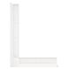 Вентиляционная решетка для камина угловая левая SAVEN Loft Angle 90х600х800 белая Loft/NL/9/60/80/W фото 2