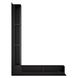 Вентиляционная решетка для камина угловая левая SAVEN Loft Angle 90х600х800 черная Loft/NL/9/60/80/Bl фото 2