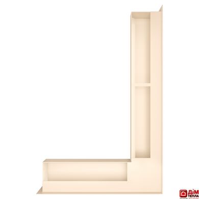 Вентиляційна решітка для каміна кутова права SAVEN Loft Angle 90х600х400 кремова Loft/NP/9/60/40/С фото