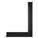 Вентиляционная решетка для камина угловая права SAVEN Loft Angle 60х800х600 черная Loft/NP/6/80/60/Bl фото 2