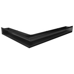 Вентиляционная решетка для камина угловая права SAVEN Loft Angle 90х800х600 черная Loft/NP/9/80/60/Bl фото