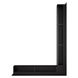 Вентиляционная решетка для камина угловая права SAVEN Loft Angle 90х800х600 черная Loft/NP/9/80/60/Bl фото 3