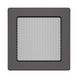 Вентиляционная решетка для камина SAVEN 17х17 графитовая SV/17/17/G фото 1