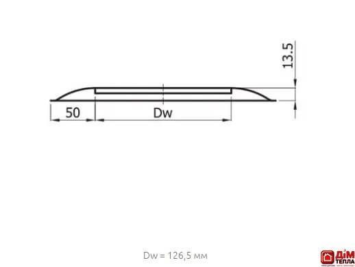 Розета для димоходу Darco &Oslash; 120 мм чорна сталь 0,6 мм ROZ 120 CZ фото