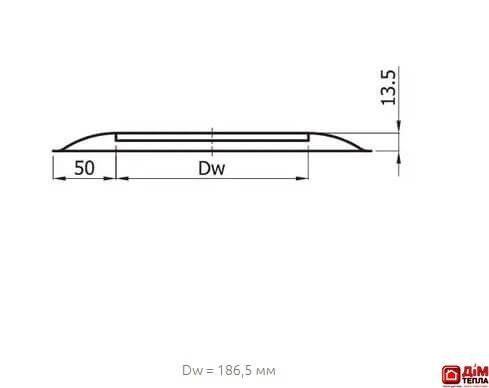 Розета для димоходу Darco &Oslash; 180 мм чорна сталь 0,6 мм ROZ 180 CZ фото