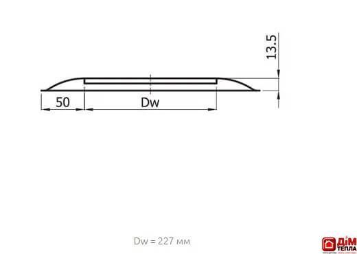 Розета для дымохода Darco &Oslash; 220 мм чорная сталь 0,6 мм ROZ 220 CZ фото
