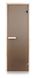 Стеклянная дверь для бани и сауны GREUS Classic матовая бронза 70/190 липа 107578 фото 1