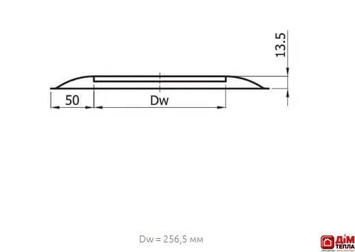 Розета для димоходу Darco &Oslash; 250 мм чорна сталь 0,6 мм ROZ 250 CZ фото