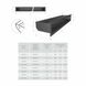 Вентиляционная решетка для камина SAVEN Loft 90х1000 чорная Lоft/9/100/Bl фото 3
