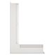 Вентиляционная решетка для камина угловая левая SAVEN Loft Angle 60х400х600 белая Loft/NL/6/40/60/W фото 2