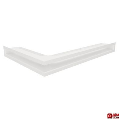 Вентиляционная решетка для камина угловая права SAVEN Loft Angle 60х600х400 белая Loft/NP/6/60/40/W фото