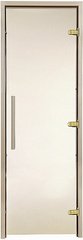 Стеклянная дверь для бани и сауны GREUS Premium 80/200 бронза матовая, матовая бронза