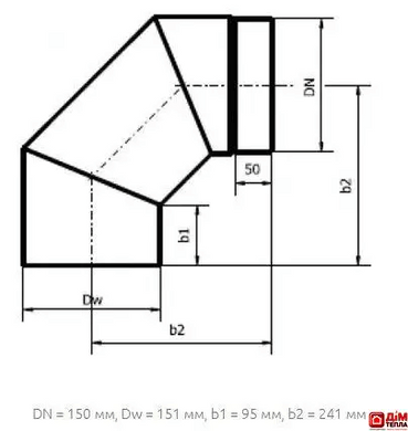 Колено Darco 90&deg; &Oslash; 150 черная сталь 2 мм KS 150/90-CZ 2 фото