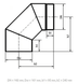 Коліно Darco 90&deg; &Oslash; 160 чорна сталь 2 мм KS 160/90-CZ 2 фото 2