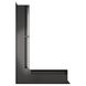 Вентиляционная решетка для камина угловая левая SAVEN Loft Angle 60х400х600 графитовая Loft/NL/6/40/60/G фото 2