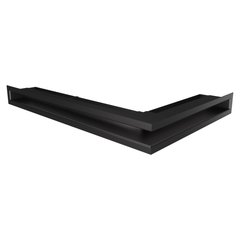 Вентиляционная решетка для камина угловая левая SAVEN Loft Angle 60х400х600 черная