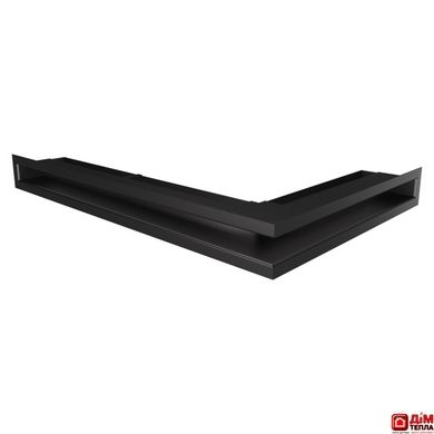 Вентиляционная решетка для камина угловая левая SAVEN Loft Angle 60х400х600 черная Loft/NL/6/40/60/Bl фото