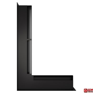 Вентиляционная решетка для камина угловая левая SAVEN Loft Angle 60х400х600 черная Loft/NL/6/40/60/Bl фото