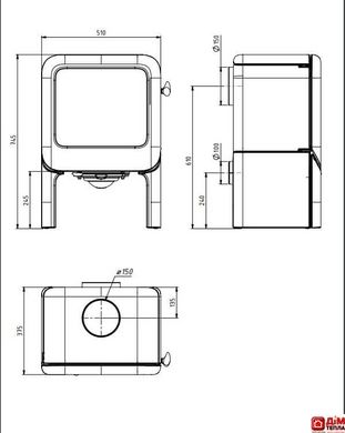 Чугунная печь Dovre ROCK 350 TB rock 350_TB фото