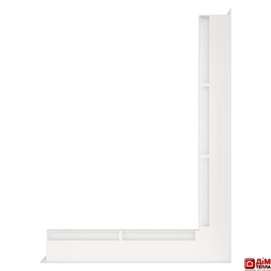 Вентиляционная решетка для камина угловая права SAVEN Loft Angle 60х800х600 белая Loft/NP/6/80/60/W фото