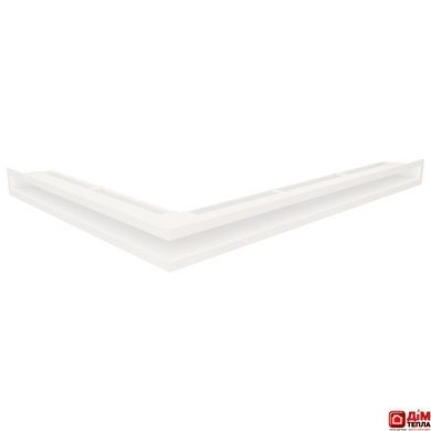 Вентиляционная решетка для камина угловая права SAVEN Loft Angle 60х800х600 белая Loft/NP/6/80/60/W фото