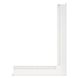 Вентиляционная решетка для камина угловая права SAVEN Loft Angle 60х800х600 белая Loft/NP/6/80/60/W фото 2