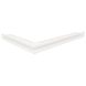 Вентиляционная решетка для камина угловая права SAVEN Loft Angle 60х800х600 белая Loft/NP/6/80/60/W фото 1