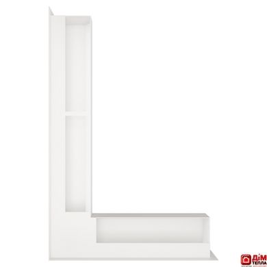 Вентиляційна решітка для каміна кутова ліва SAVEN Loft Angle 90х400х600 біла Loft/NL/9/40/60/W фото