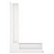 Вентиляционная решетка для камина угловая левая SAVEN Loft Angle 90х400х600 белая Loft/NL/9/40/60/W фото 3