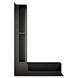 Вентиляційна решітка для каміна кутова ліва Loft Angle 90х400х600 чорна Loft/NL/9/40/60/Bl фото 2
